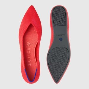 Rothy’s | Pointed Toe Flats In Color Flame US 7.5